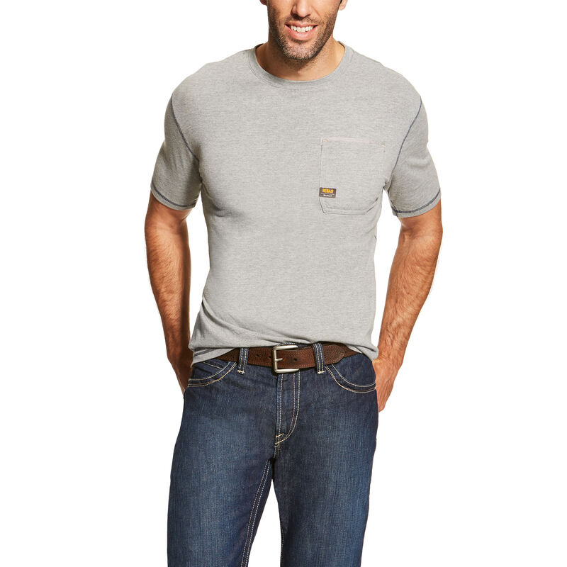 Ariat T-Shirts Herren - Rebar Workman Grau ( GRMYZ-1406 )